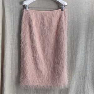 Twinset Milano Midi Skirt with Feather-Like Threads